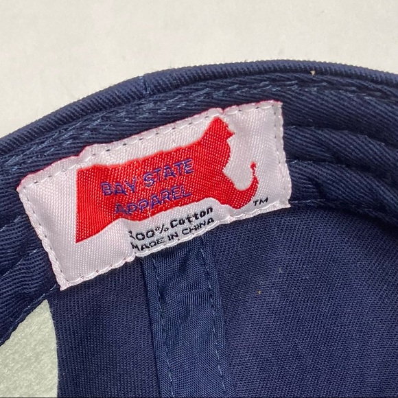 Boston “B” Navy Blue and Red Adjustable Baseball Hat - Picture 7 of 11